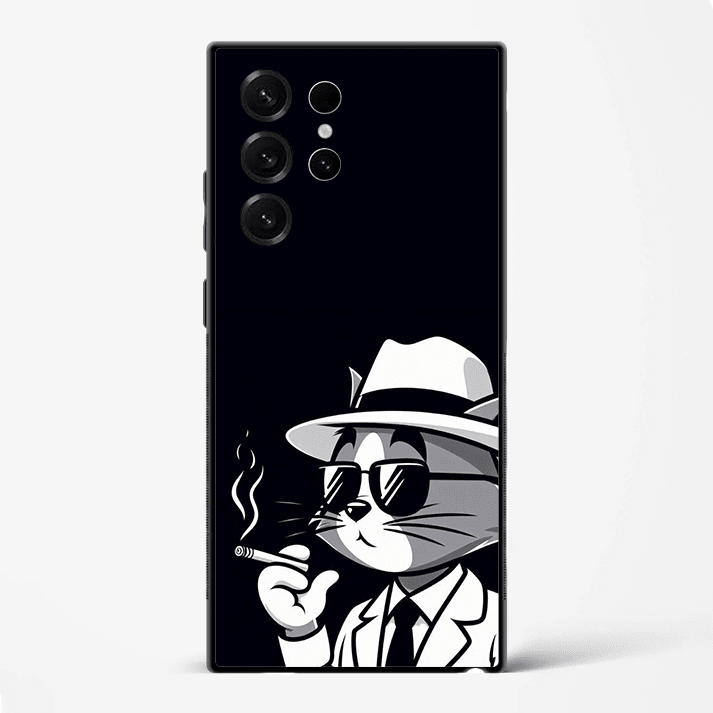 Mafia Tom Premium Glass Phone Cover for Samsung Galaxy S22 Ultra - DHARM IT PRIVATE LIMITED