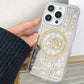 Magnetic Mechanical Texture Case For iPhone 14 Pro Transparent Shell Magsafe (Silver) - Mypcwala