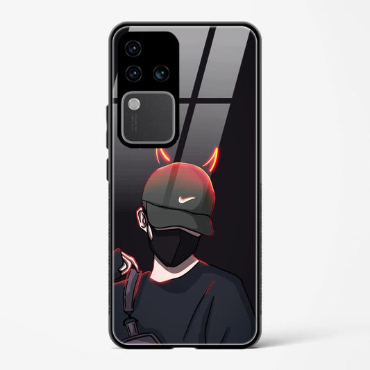 Man Head Cap Design Printed Hard Back Cover Compatible with Vivo V30 Pro 5G Attractive and Uniquely Crafted Smartphone Case - Mypcwala