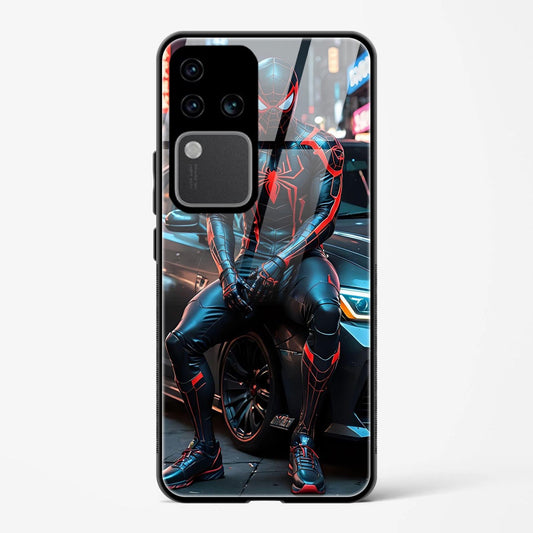 Marvel Famous Hero Spiderman Design Printed Hard Back Cover Compatible with Vivo V30 Pro 5G Attractive and Uniquely Crafted Smartphone Case - Mypcwala