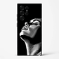 Monochrome Muse Aesthetic Art Premium Glass Phone Cover for Samsung Galaxy S22 Ultra - DHARM IT PRIVATE LIMITED