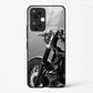 Motorcycle Design Printed Glass Mobile Back Case Compatible for Redmi 13C | TPU Shock - Resistant Soft Edge | 360° Protection - Mypcwala