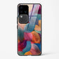 Multicolor Leaf Design Printed Hard Back Cover Compatible with Vivo V30 Pro 5G Attractive and Uniquely Crafted Smartphone Case - Mypcwala