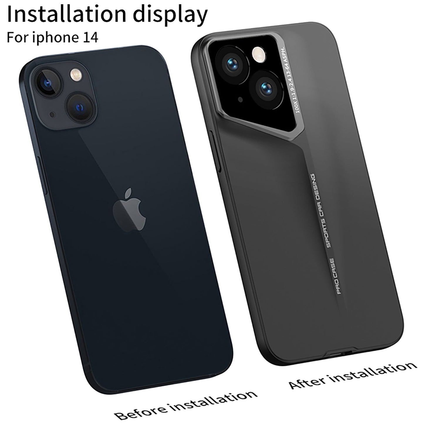 my pc wala Back Cover for iPhone 14 Luxury Sports Design Ultra Thin Hard PC Case - Mypcwala