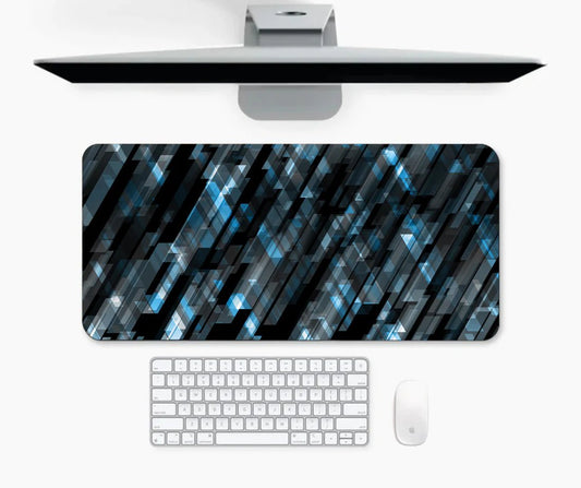 Mypcwala - Motion of shapes and light abstract Gaming desk mat - Mypcwala