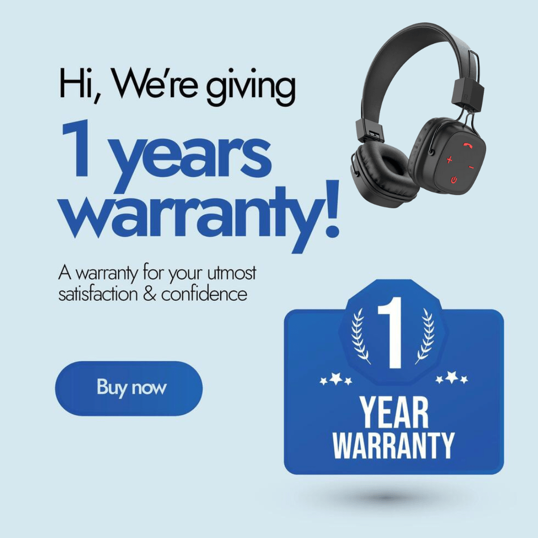 Mypcwala On - Brand Headphones - MP300 Wireless Sound, Lightweight & Durable Design - Mypcwala