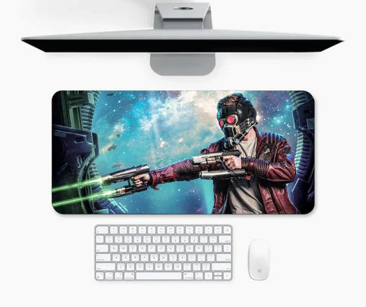Mypcwala - Peter Quill Weapon Guardians Of The Galaxy Star desk mat - Mypcwala