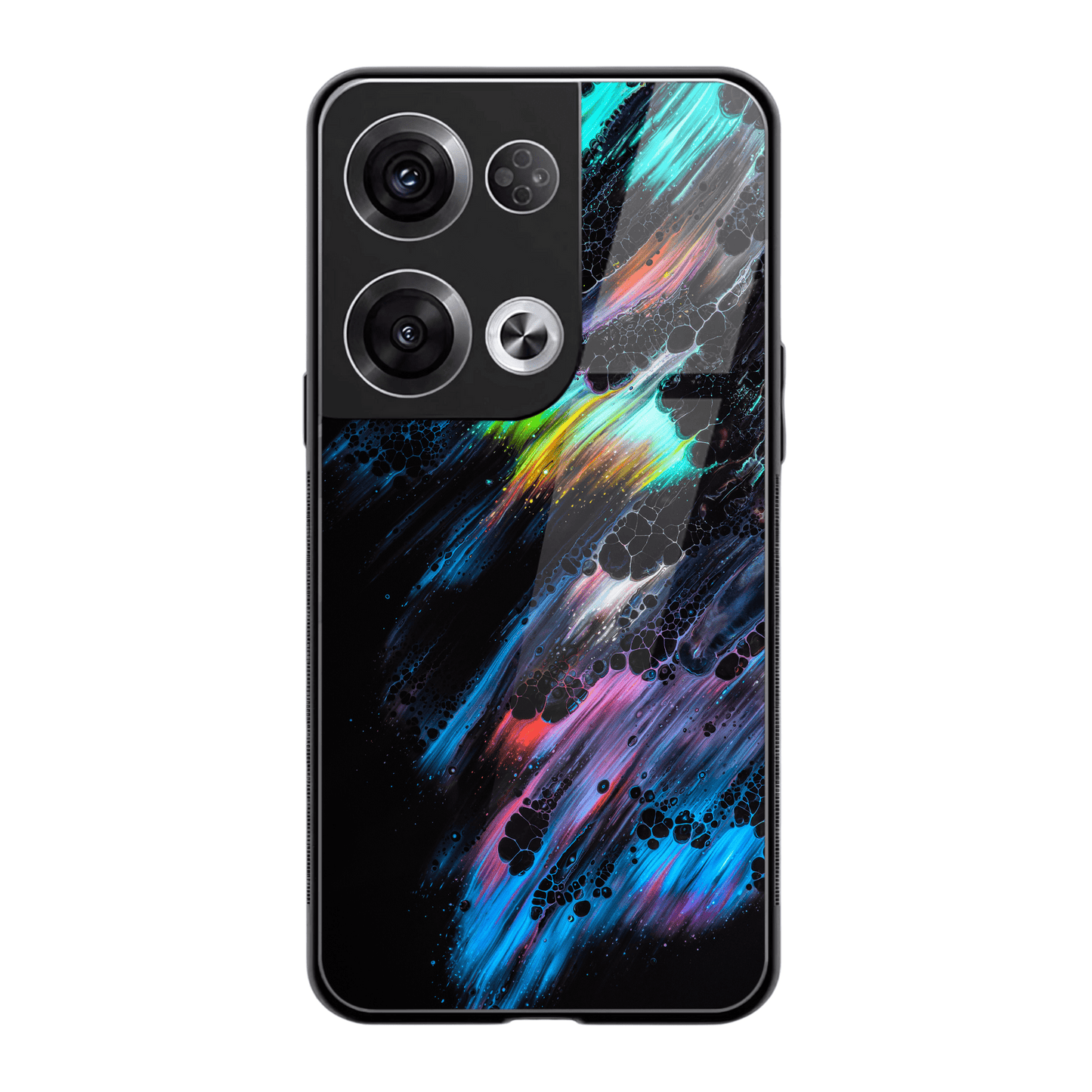 Neon Splash Abstract Cover – Oppo Reno 8 Pro - Mypcwala