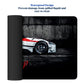 Never Give Up Racing Car Stitched Desk Mat | Large Gaming & Office Mouse Pad | Non - Slip Rubber Base | Extended Desk Mat for Keyboard & Laptop - Mypcwala