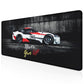 Never Give Up Racing Car Stitched Desk Mat | Large Gaming & Office Mouse Pad | Non - Slip Rubber Base | Extended Desk Mat for Keyboard & Laptop - Mypcwala