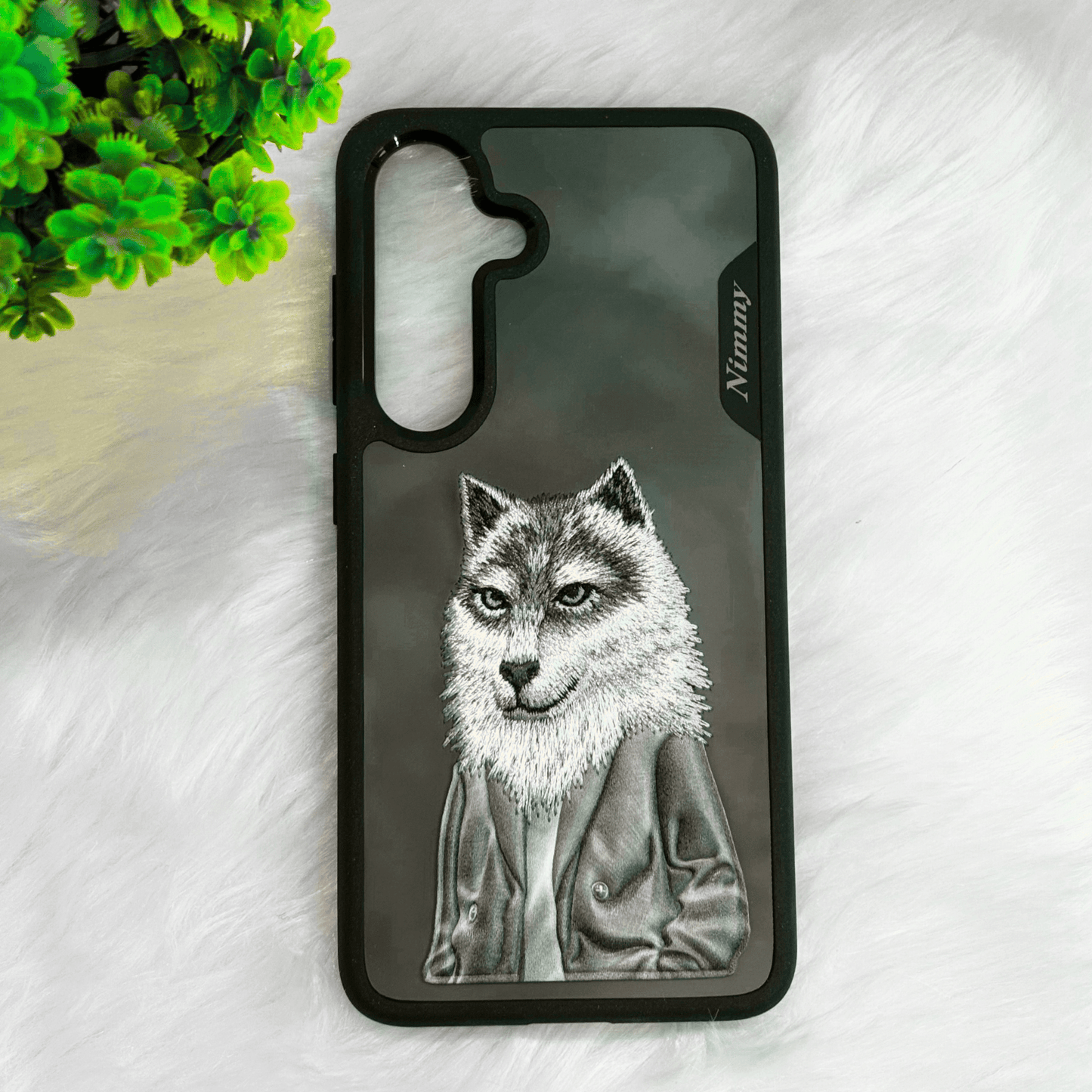 NIMMY Embroidered Original Design – Wolf For Galaxy S24 - Mypcwala