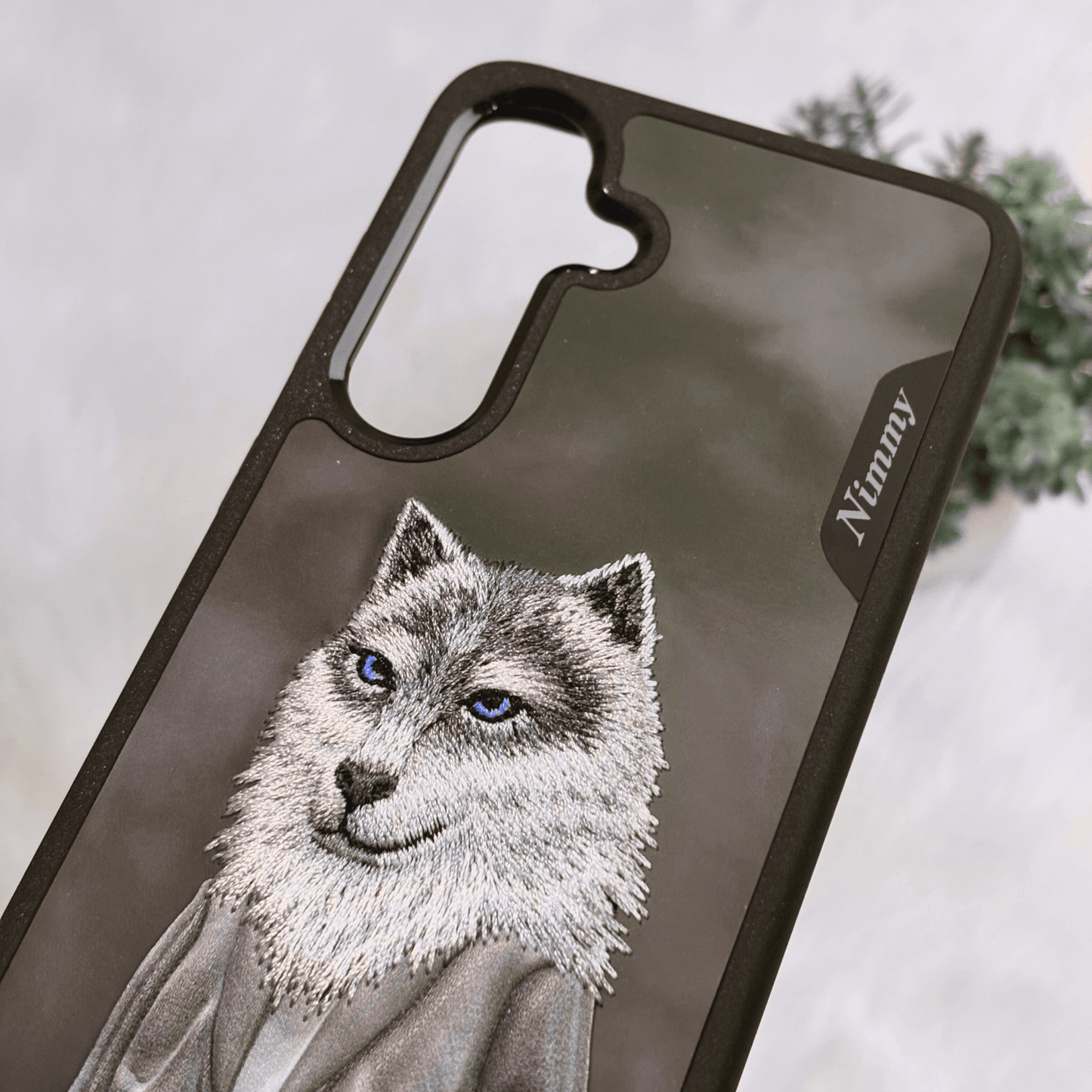 NIMMY Embroidered Original Design – Wolf For Galaxy S24 - Mypcwala