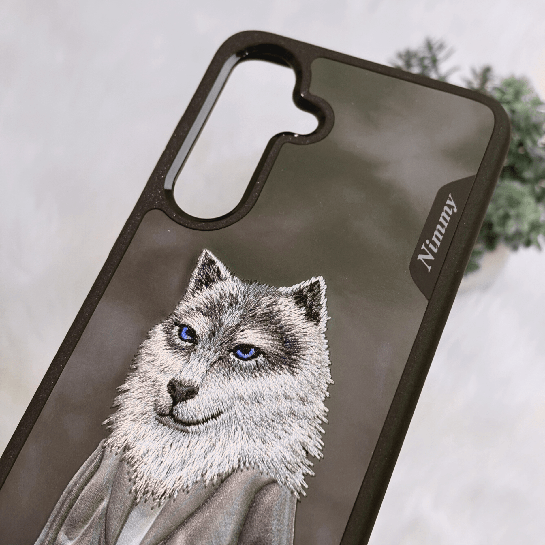 NIMMY Embroidered Original Design – Wolf For Galaxy S24 - Mypcwala