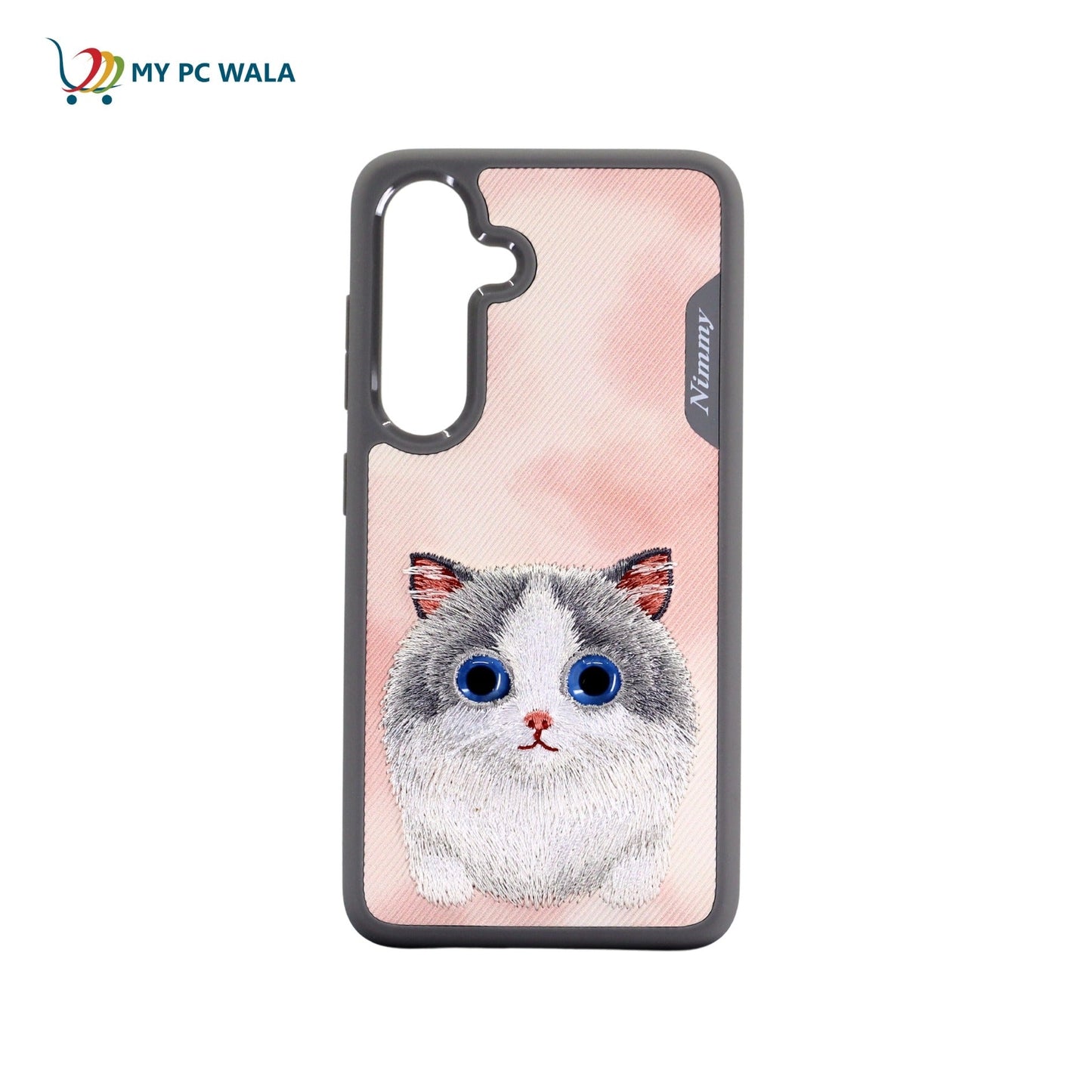 Nimmy Premium Big Eyes Cute Cat Back Case for Galaxy S24 - Mypcwala
