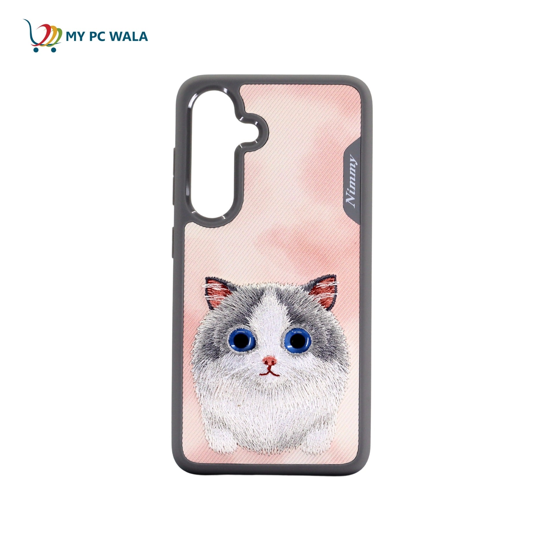 Nimmy Premium Big Eyes Cute Cat Back Case for Galaxy S24 - Mypcwala