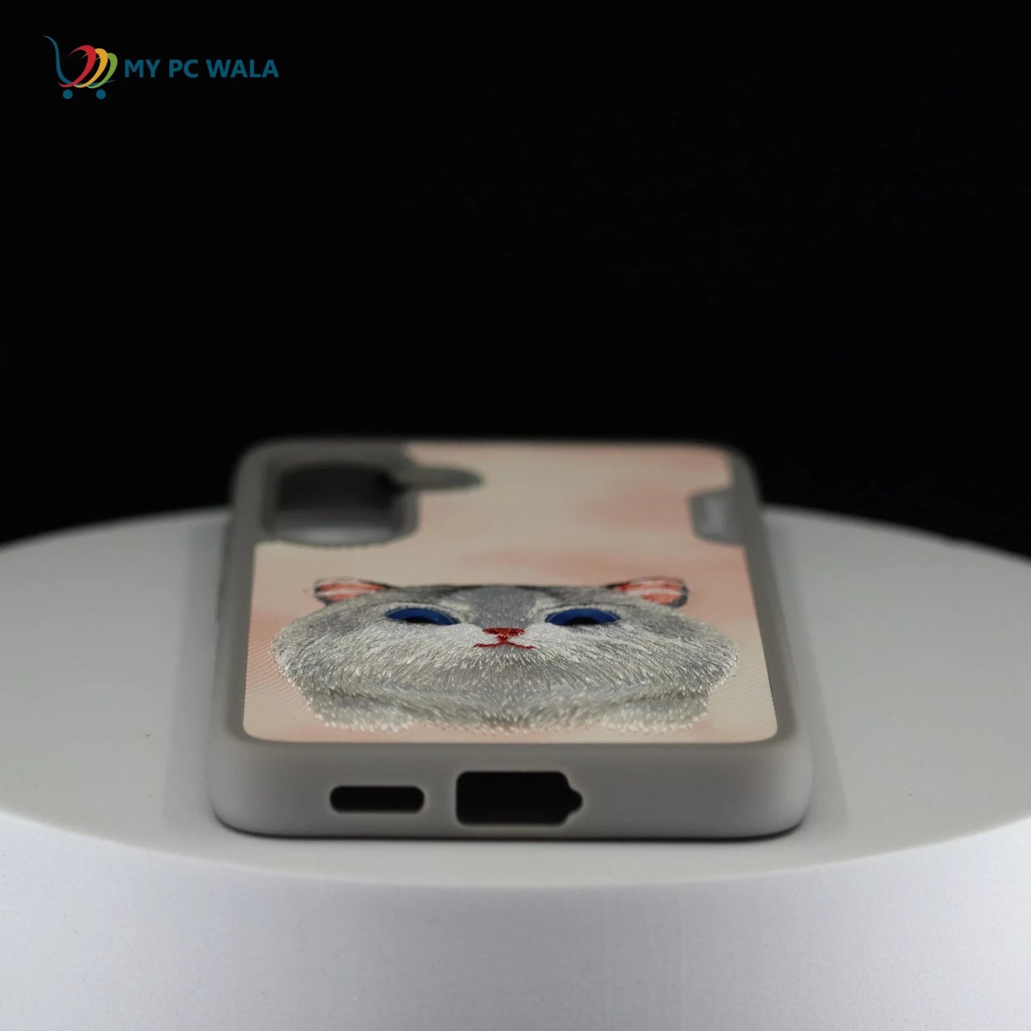 Nimmy Premium Big Eyes Cute Cat Back Case for Galaxy S24 - Mypcwala