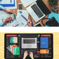 Office Desk Mat with Keyboard Shortcuts – Perfect for Laptop, Study Table & Work From Home Setup - Mypcwala