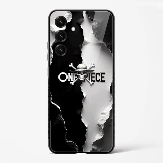 One Piece Pirate Symbol Premium Glass Phone Cover for Samsung Galaxy S25 - DHARM IT PRIVATE LIMITED