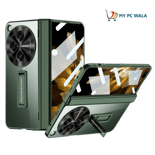 Oneplus Open 5g Transparent Electroplated Case/Cover with Back Screen Protector - Mypcwala