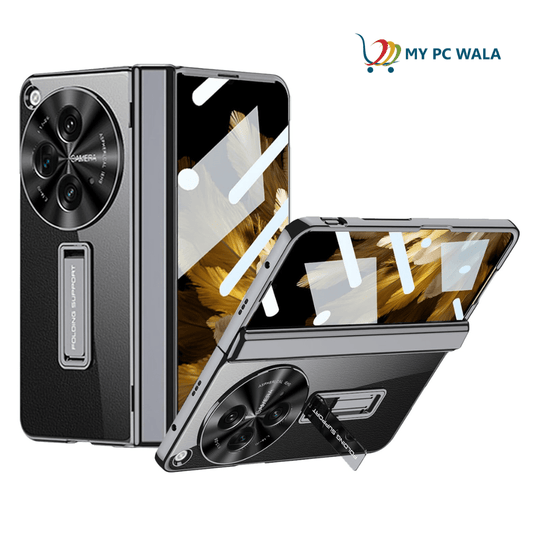 Oneplus Open 5g Transparent Electroplated Case/Cover with Back Screen Protector - Mypcwala