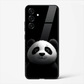 Panda Pop Cute Cartoon Premium Glass Phone Cover for Samsung Galaxy S25 - DHARM IT PRIVATE LIMITED