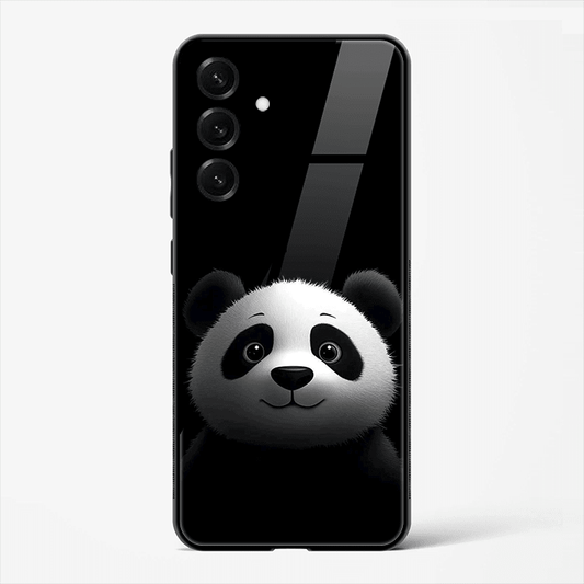 Panda Pop Cute Cartoon Premium Glass Phone Cover for Samsung Galaxy S25 - DHARM IT PRIVATE LIMITED