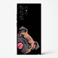Peek - a - Pug Cute Dog Premium Glass Phone Cover for Samsung Galaxy S22 Ultra - DHARM IT PRIVATE LIMITED