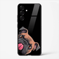 Peek - a - Pug Cute Dog Premium Glass Phone Cover for Samsung Galaxy S25 - DHARM IT PRIVATE LIMITED