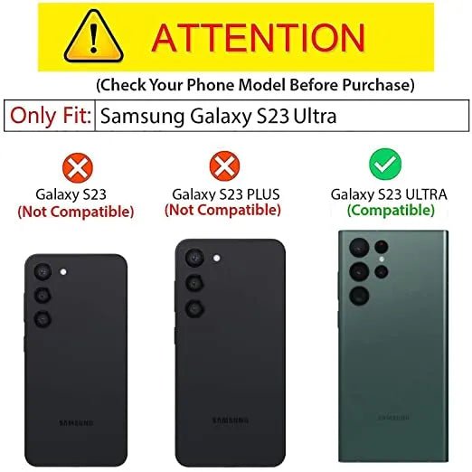 Polycarbonate Transparent Slim Back Case/Cover With Kick Stand For Samsung Galaxy S23 Ultra 5G Case Cover - Mypcwala