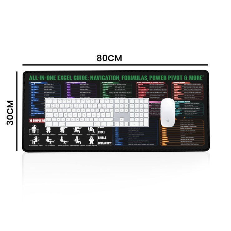 Premium Desk Mat 80 x 30 cm – Anti - Slip Extended Mouse Pad | Smooth Surface for Office, Gaming & Study Setup - DHARM IT PRIVATE LIMITED