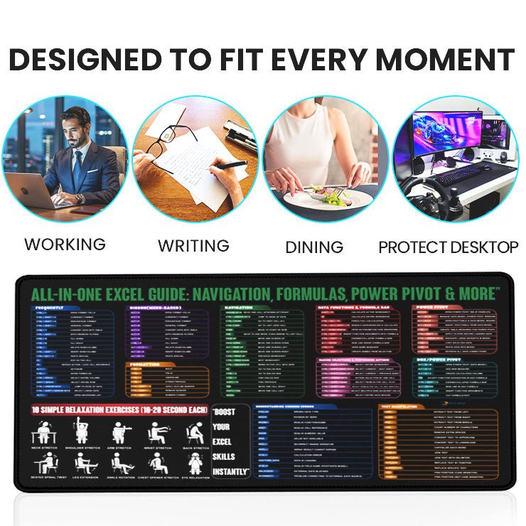 Premium Desk Mat 80 x 30 cm – Anti - Slip Extended Mouse Pad | Smooth Surface for Office, Gaming & Study Setup - DHARM IT PRIVATE LIMITED