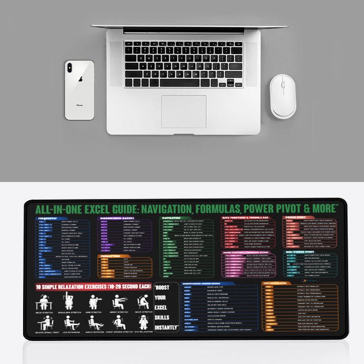 Premium Desk Mat 80 x 30 cm – Anti - Slip Extended Mouse Pad | Smooth Surface for Office, Gaming & Study Setup - DHARM IT PRIVATE LIMITED