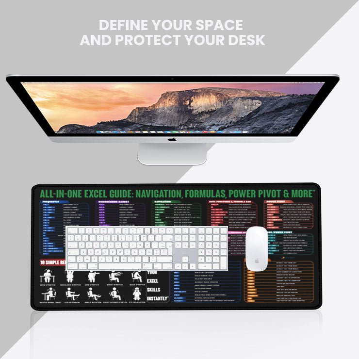 Premium Desk Mat 80 x 30 cm – Anti - Slip Extended Mouse Pad | Smooth Surface for Office, Gaming & Study Setup - DHARM IT PRIVATE LIMITED