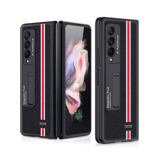 Premium Leather Case for Samsung Galaxy Z Fold 4 | Stylish Shockproof Fold Cover (Brown) | My PC Wala - DHARM IT PRIVATE LIMITED