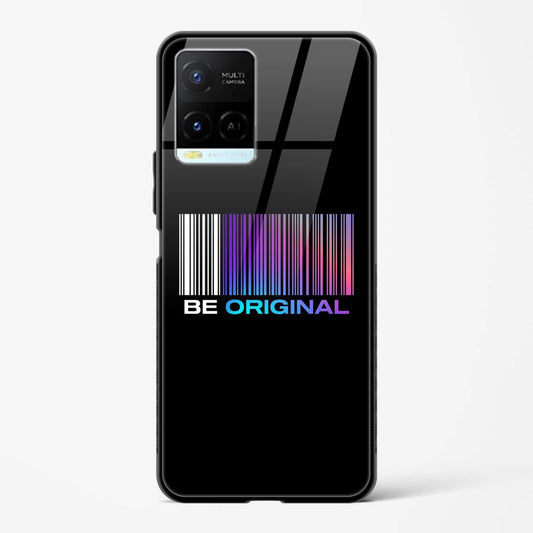 Printed Design Glass Mobile Back Case Compatible for Vivo Y33s TPU Shock - Resistant Soft Edge | 360° Protection - Mypcwala