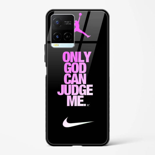 Printed Design Glass Mobile Back Case Compatible for Vivo Y33s TPU Shock - Resistant Soft Edge | 360° Protection - Mypcwala