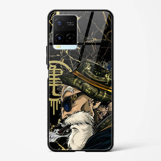 Printed Design Glass Mobile Back Case Compatible for Vivo Y33s TPU Shock - Resistant Soft Edge | 360° Protection - Mypcwala