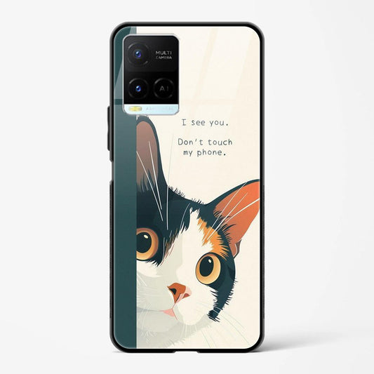 Printed Design Glass Mobile Back Case Compatible for Vivo Y33s TPU Shock - Resistant Soft Edge | 360° Protection - Mypcwala