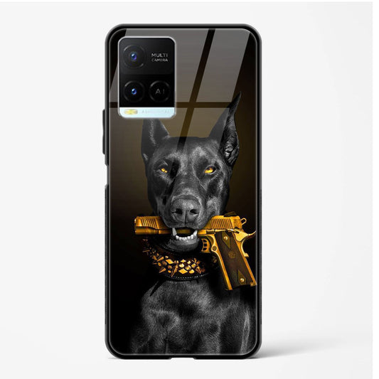 Printed Design Glass Mobile Back Case Compatible for Vivo Y33s TPU Shock - Resistant Soft Edge | 360° Protection - Mypcwala