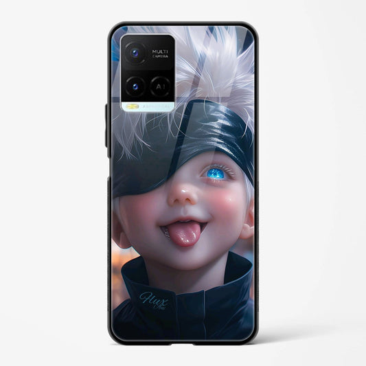 Printed Design Glass Mobile Back Case Compatible for Vivo Y33s TPU Shock - Resistant Soft Edge | 360° Protection - Mypcwala