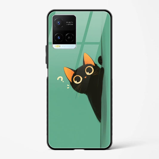 Printed Design Glass Mobile Back Case Compatible for Vivo Y33s TPU Shock - Resistant Soft Edge | 360° Protection - Mypcwala