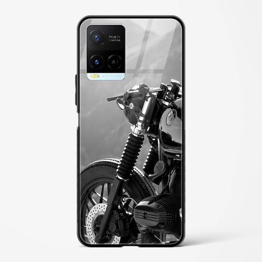 Printed Design Glass Mobile Back Case Compatible for Vivo Y33s TPU Shock - Resistant Soft Edge | 360° Protection - Mypcwala