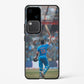 Printed Tempered Glass Back Case Cover Compatible with Vivo V30 5G - Indian Cricketer Virat Kohli Design Follow Your Dreams Real Glass case - DHARM IT PRIVATE LIMITED