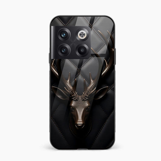Printed Tempered Glass Back Cover Compatible with OnePlus 10T - Animal Design Glass Case - Mypcwala