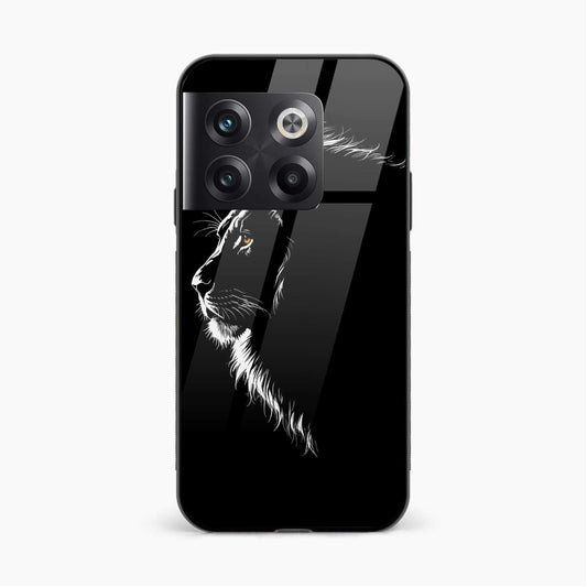 Printed Tempered Glass Back Cover Compatible with OnePlus 10T - Animal Design Glass Case - Mypcwala