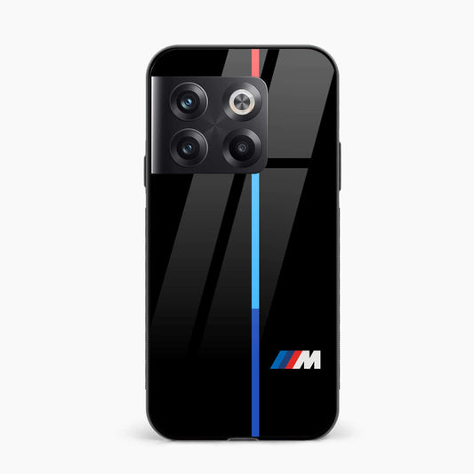 Printed Tempered Glass Back Cover Compatible with OnePlus 10T - Luxury Car BMW Car Design Glass Case - Mypcwala