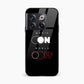 Printed Tempered Glass Back Cover Compatible with OnePlus 10T - Music On World Off Design Glass Case - Mypcwala