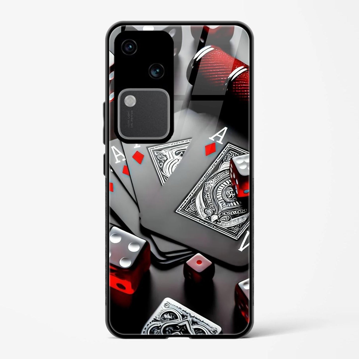 Printed Tempered Glass Back Cover Compatible with Vivo V30 5G - Ikka A Design Follow Your Dreams Real Glass case - DHARM IT PRIVATE LIMITED