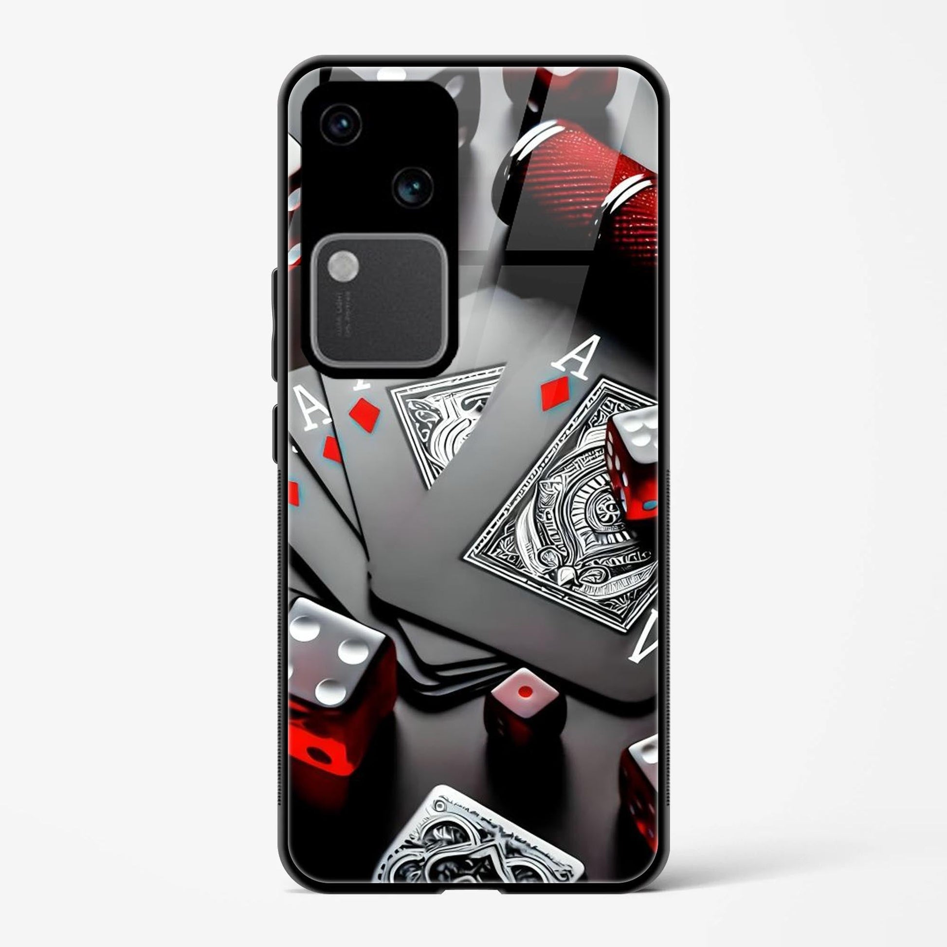 Printed Tempered Glass Back Cover Compatible with Vivo V30 5G - Ikka A Design Follow Your Dreams Real Glass case - DHARM IT PRIVATE LIMITED