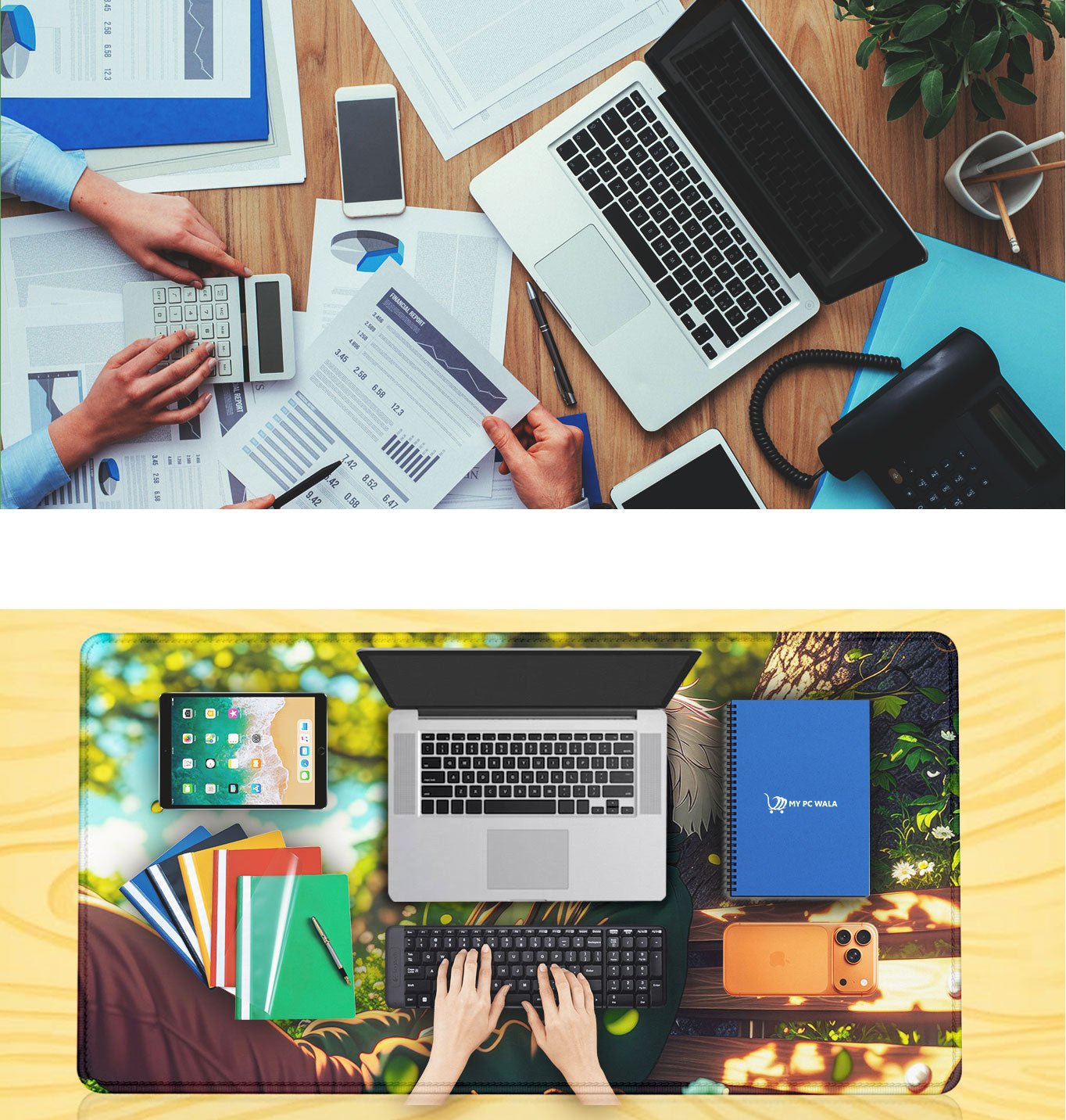 Professional Desk Mat for Everyday Comfort & Control - Mypcwala